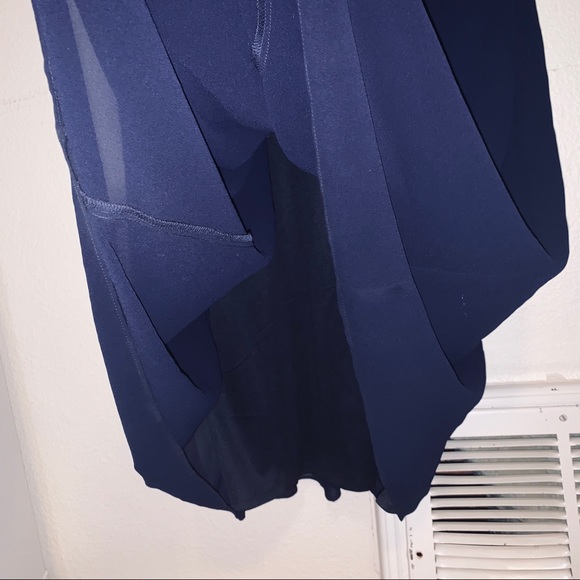 Chaps Navy Sequined Georgette Evening Gown - Picture 4 of 4